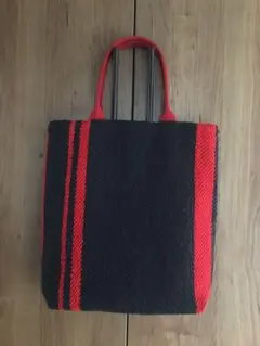 裂織の布　ハンドメイド　トートバッグ　A