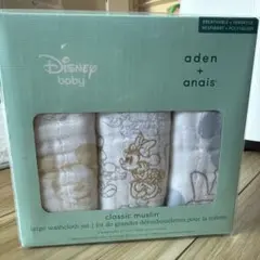 新品 Disney ウォッシュクロス 3枚セット ガーゼ