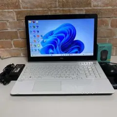 NECノート PC BRUーREドライブ　高速起動SSD オフィス2024年入り