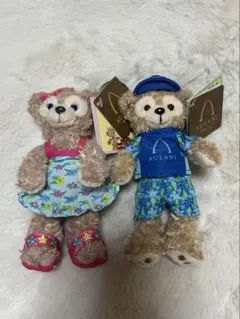 ディズニーぬいぐるみキーホルダー　ダッフィーシェリーメイ　ハワイ限定　未使用品