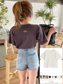 グレイル　バックハートカッティングロゴTシャツ［ze808］のサムネイル