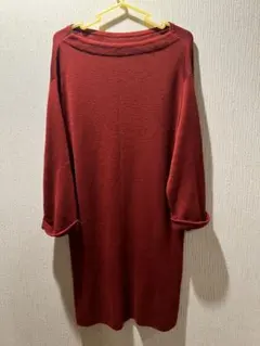 OPAQUE.CLIP 赤 長袖ワンピース