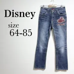 Disney デニム　ストレートジーンズ　ミッキーマウス【64-85】