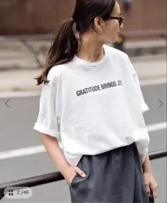 FRAMeWORK ロゴTシャツ ホワイトのサムネイル