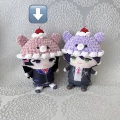 にじぱぺっと にじぱぺ 10cm ぬい服 くま耳 クリーム 帽子 ベロア