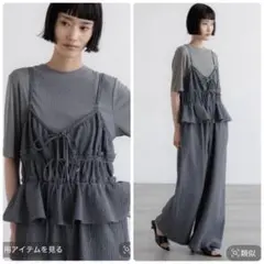 LOWRYSFARM ペプラムキャミサロペのサムネイル