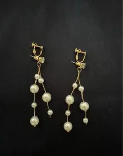 パール　イヤリング　結婚式　お呼ばれ