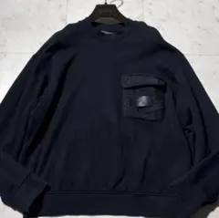EMPORIOARMANI エンポリオアルマーニ 革タグトレーナー 黒 XXLのサムネイル