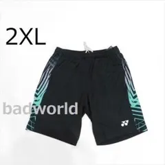 新品/2XL/ヨネックス/黒/海外モデル/ハーフパンツ/ショートパンツ/69