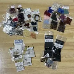 手芸用ビーズ、ピアスパーツ等まとめ売りセット