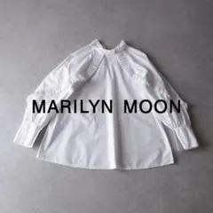 美品 マリリンムーン 2,7万円 フリルブラウス スタンドカラーブラウス 452