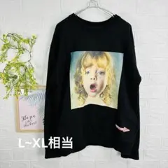 【韓国芸能人着用】ADLV アクメドラビ スウェット トレーナー ビッグプリント