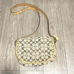 コーチ ショルダーバッグ ベージュ シグネチャー 6842