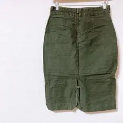 一点もの⭐️オリーブグリーン タイトスカート ジッパー付き 可愛い