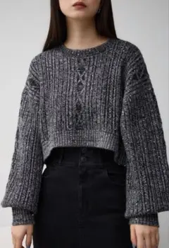 4/5まで限定＊新品未使用 ＊ アズールバイマウジー スパンコールニットトップス