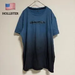 【HOLLISTER】ホリスター Tシャツ グラデーション ブルー L