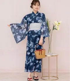 WILLSELECTION セパレートタイプ ニュアンスフラワーレース浴衣