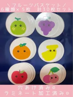 モナカ眼鏡様専用 フルーツバスケット　48枚セット　保育遊び