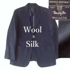 バナリパ　ジャケット　シアサッカー　MARZOTTO　シルク×ウール　38Rのサムネイル