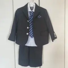 フォーマルスーツ5点セット ブラック 100cm