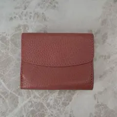 MOTHER HOUSE マザーハウス 三つ折り財布 くすみピンク 本革
