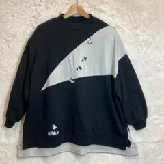 graniph グラニフ ローリングパンダズ 刺繍 スウェット トレーナー M