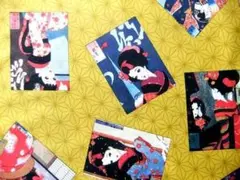 昭和レトロ・ひまわりや・中原淳一・黄八丈・１１０ｃｍｘ５０ｃｍ