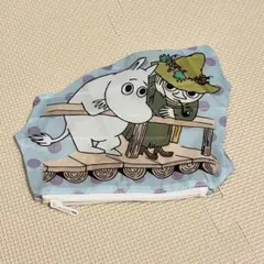 MOOMIN ムーミン ポーチ 水色 ドット柄のサムネイル