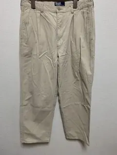 古着 80s90s ポロ ラルフローレンW34 ツータックポロチノ旧タグ