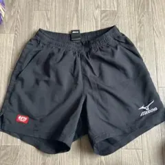 Mizuno 卓球用ショーツ 黒 JTAロゴ入り