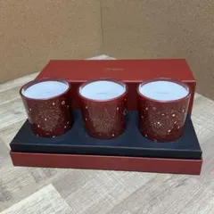 Cartier カルティエ アロマキャンドル 3個セット メッセージカード付 Cartier カルティエ アロマキャンドル 3個セット メッセージカード付