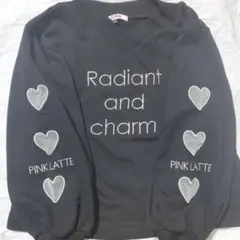 ✨️匿名発送✨️秋,,冬服 キッズ用ピンクラテ トレーナー