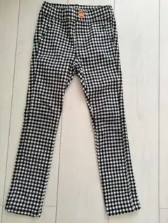 チェック柄 ロングパンツ 長ズボン 110cm