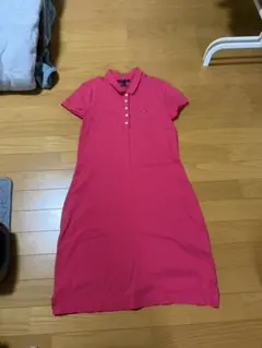 TOMMY HILFIGER ポロワンピース ピンク M
