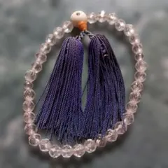 【最終価格】数珠 紫タッセル付き