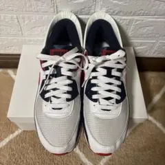 AIRMAX スニーカー 白/ネイビー/レッド 29cm