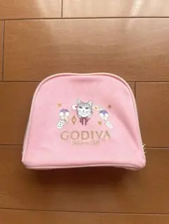 GODIVA ポーチ ピンク 猫柄のサムネイル