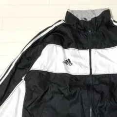 古着　90s adidas ナイロン　ジャケット　ウィンドブレーカー　ブルゾン