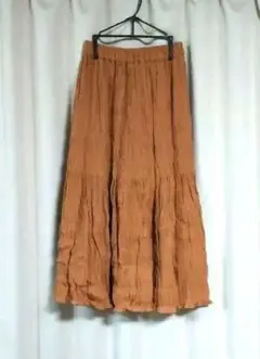 インド綿フレアロングスカート