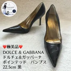 極美品❤️ドルチェ＆ガッバーナ パンプス 22.5cm 黒 ポインテッドのサムネイル