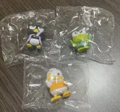 はぴだんぶい ペックル ばつ丸 けろっぴ おうえんフィギュア3個セット