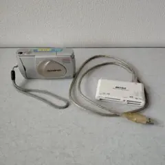 オールドデジカメOLYMPUS 　C_1Zoomと専用カードリーダー