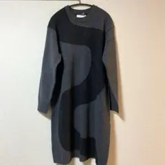 新品　UNIQLOマリメッコ ラムクルーネックワンピース　Ｌサイズ