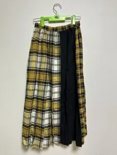 american holic チェックロングスカート