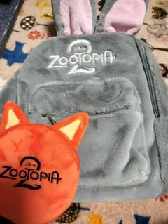 Zootopia 2 ウサギ耳バックパックとポーチ