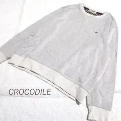 ✨️CROCODILE✨️　トレーナー　スウェット　オフホワイト　ゆったり