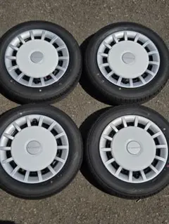 ムーヴキャンバス 155/65R14 タイヤセット ホイールキャップ付 4本