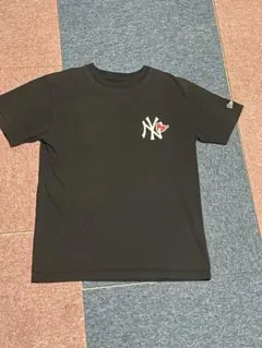 NEW ERA ニューエラ MLB ヤンキース ハートロゴ Tシャツ 黒 S