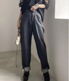 Ameri Vintage MINGLE SWEAT DENIM サイズ25のサムネイル