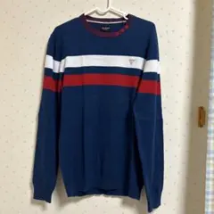 GUESS ネイビー ストライプ ニット　計２点
